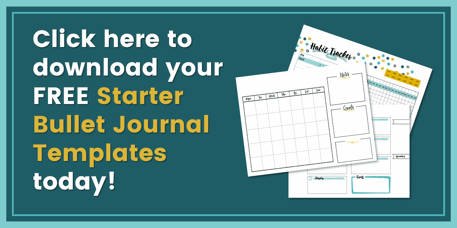 Beginner Bullet Journal Opt In Image Free bullet journal layout printables