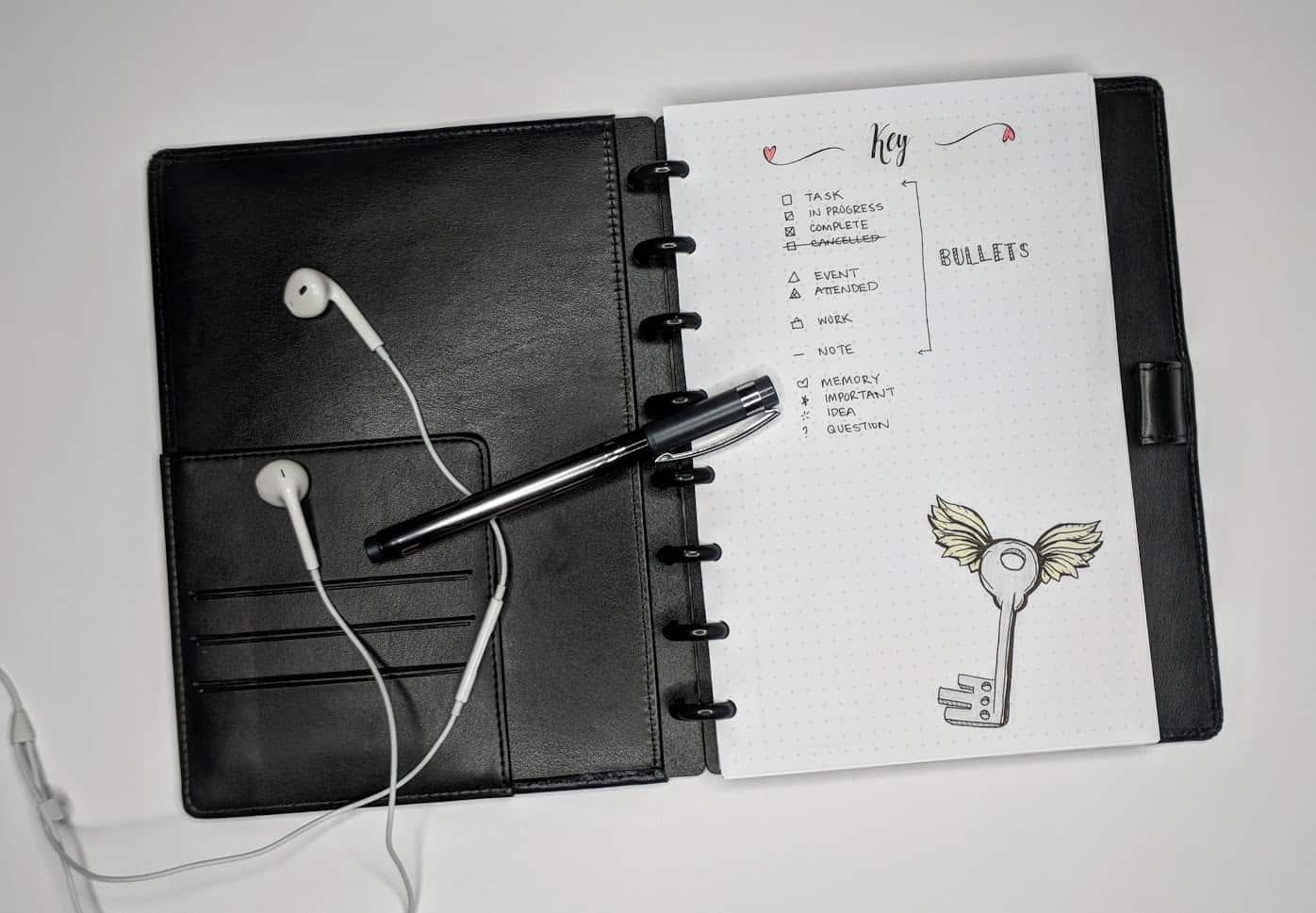 Key Bullet journal key