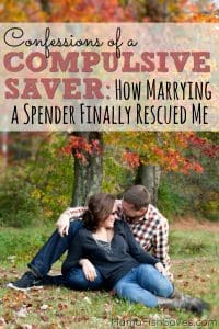 How my spender husband helped me let go enough to enjoy life, while still reaching our goals.