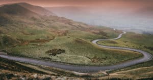 roadmap to financial health winding road in fog