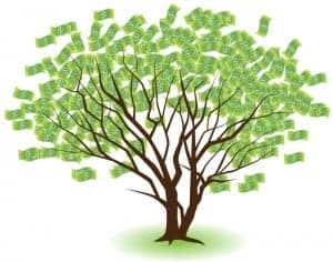 Money tree graphic