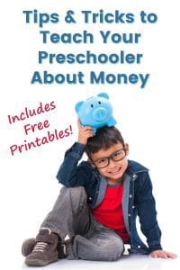 Tips on teaching kids about money and free printables!