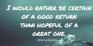 Warren Buffett index investing quote