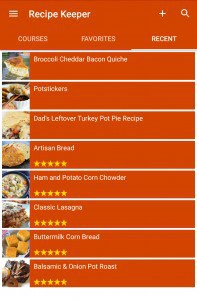 Organizing your recipes with Recipe Keeper