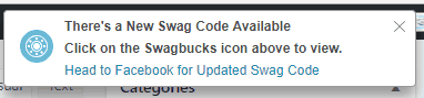 Swagbucks Swag Code Notification