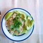 Crockpot Tomatillo Chicken for Tacos and Burritos