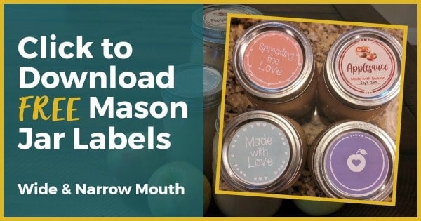 Free mason jar lid labels for gifts