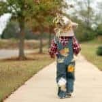 No sew toddler scarecrow costume