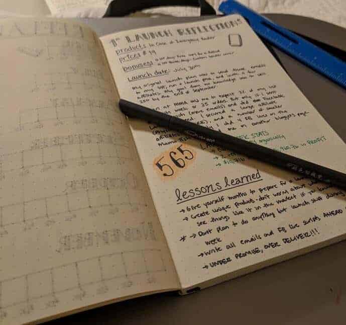 Business bullet journal goals