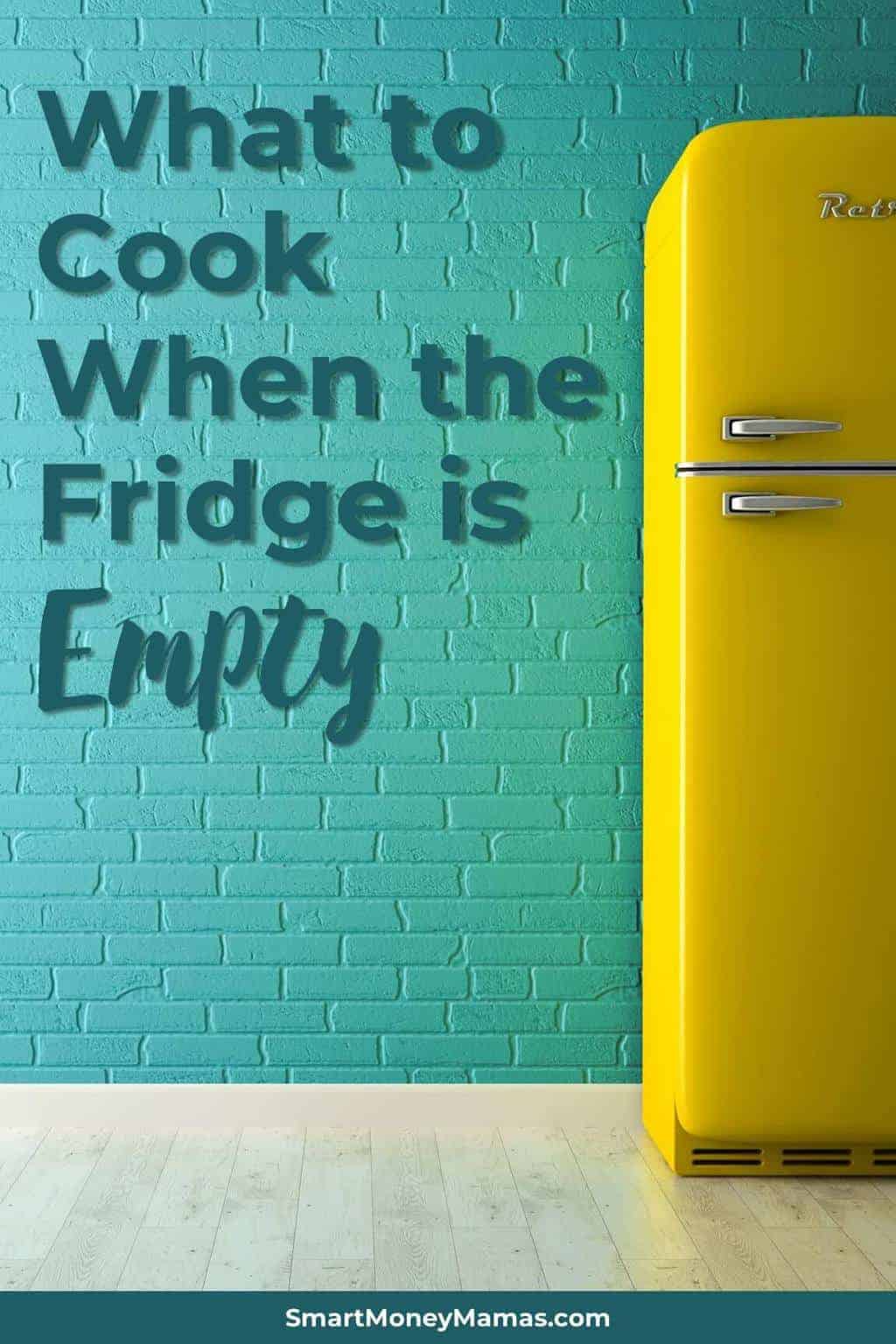 I need this for no spend weeks! I always think I\'ve done the right of grocery shopping beforehand but then run out before my next shopping trip. Definitely going to use these strategies when the fridge is empty! #nospend #reducewaste #groceryshopping #frugalhacks #spendless