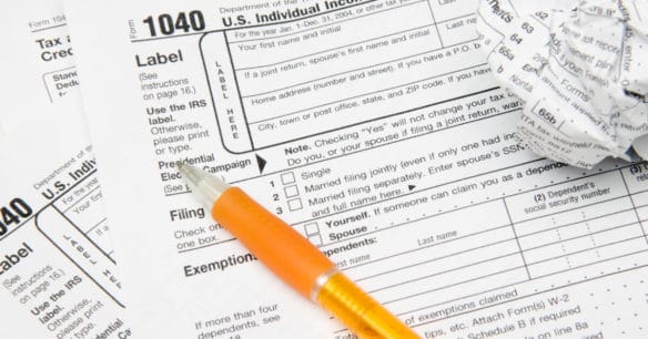 tax form 1040 for U.S. individual income