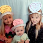 Paper plate heart hats