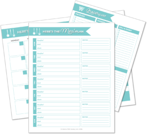 Cub Scout Meal Planning Chart