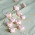 toothpick and marshmallow castle