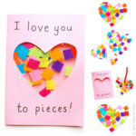 Valentine's Crafts for Kids I love you to pieces card