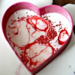 Valentine's Day marbled milk