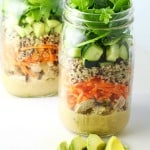 Chicken and Quinoa Mason Jar Salad