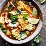 Crockpot Spicy Chicken Tortilla Soup