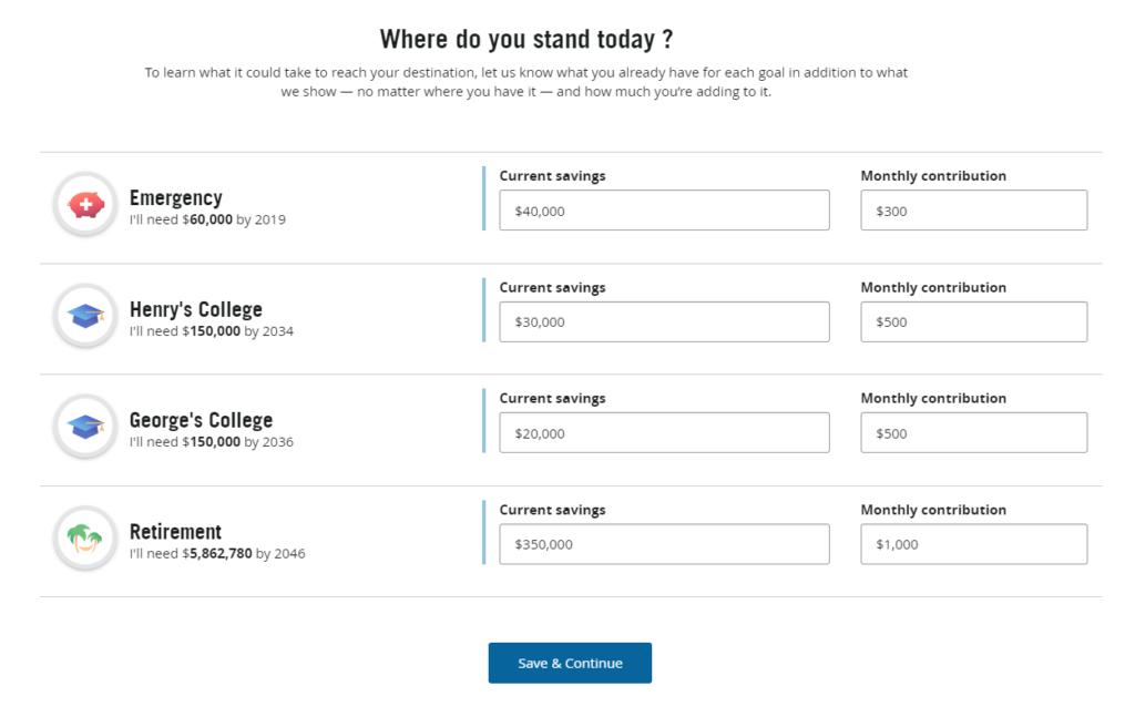 Setting financial goals in LINK by Prudential