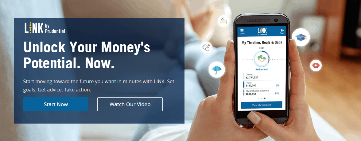 LINK by Prudential Homepage Screenshot