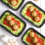 Turkey Meatballs with Zoodles