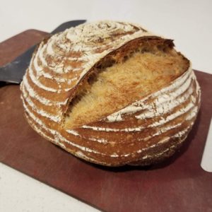 Homemade artisan bread